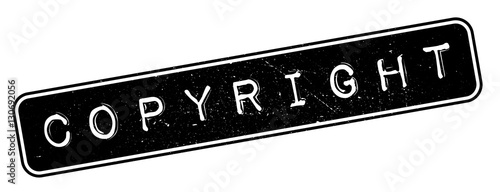 Copyright rubber stamp. Grunge design with dust scratches. Effects can be easily removed for a clean, crisp look. Color is easily changed.