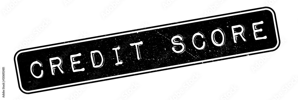 Fototapeta premium Credit Score rubber stamp. Grunge design with dust scratches. Effects can be easily removed for a clean, crisp look. Color is easily changed.
