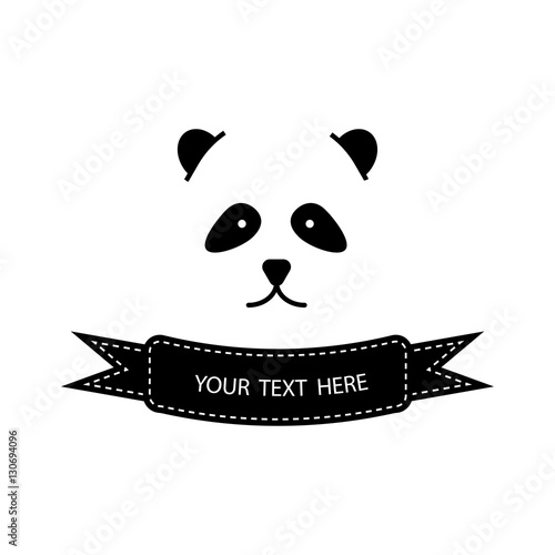 Fototapeta Naklejka Na Ścianę i Meble -  panda logo
