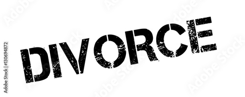 Divorce rubber stamp. Grunge design with dust scratches. Effects can be easily removed for a clean, crisp look. Color is easily changed.