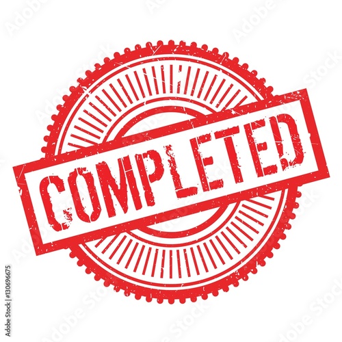 Completed stamp. Grunge design with dust scratches. Effects can be easily removed for a clean, crisp look. Color is easily changed.