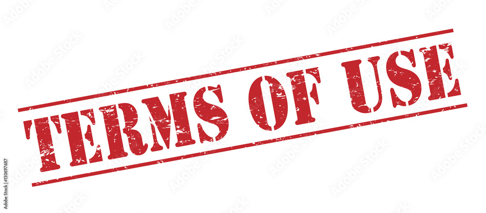 terms of use red stamp on white background terms of use red stamp on white background