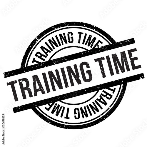 Training time stamp. Grunge design with dust scratches. Effects can be easily removed for a clean, crisp look. Color is easily changed.