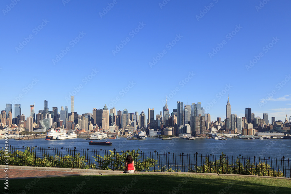 Fototapeta premium ニュージャージーからのマンハッタン
