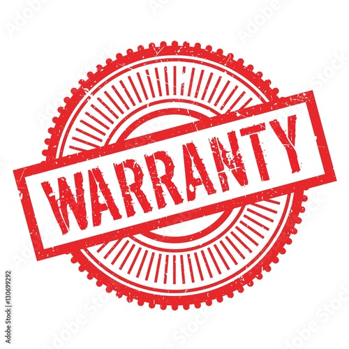 Warranty stamp. Grunge design with dust scratches. Effects can be easily removed for a clean, crisp look. Color is easily changed.