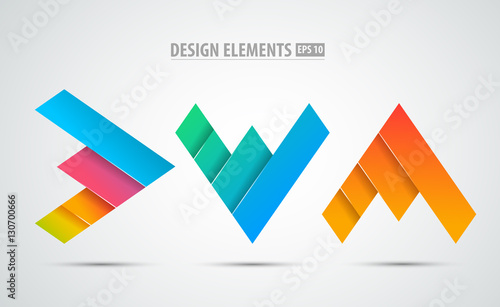 Corporate abstract vector logo icons. Success sign. Business success. Grows business