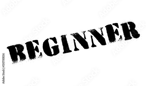 Beginner stamp. Grunge design with dust scratches. Effects can be easily removed for a clean, crisp look. Color is easily changed.