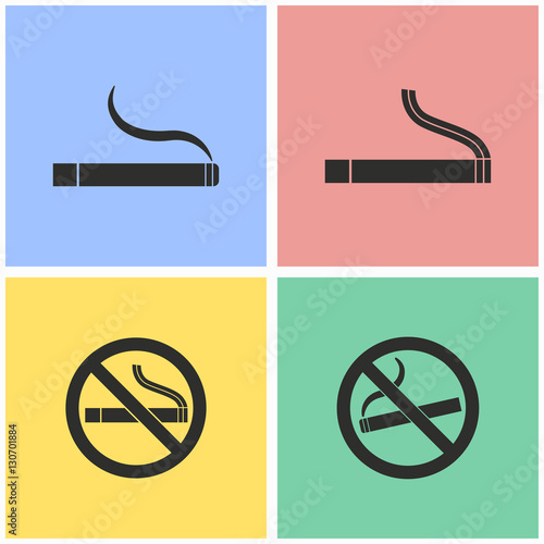 Smoke icon set.