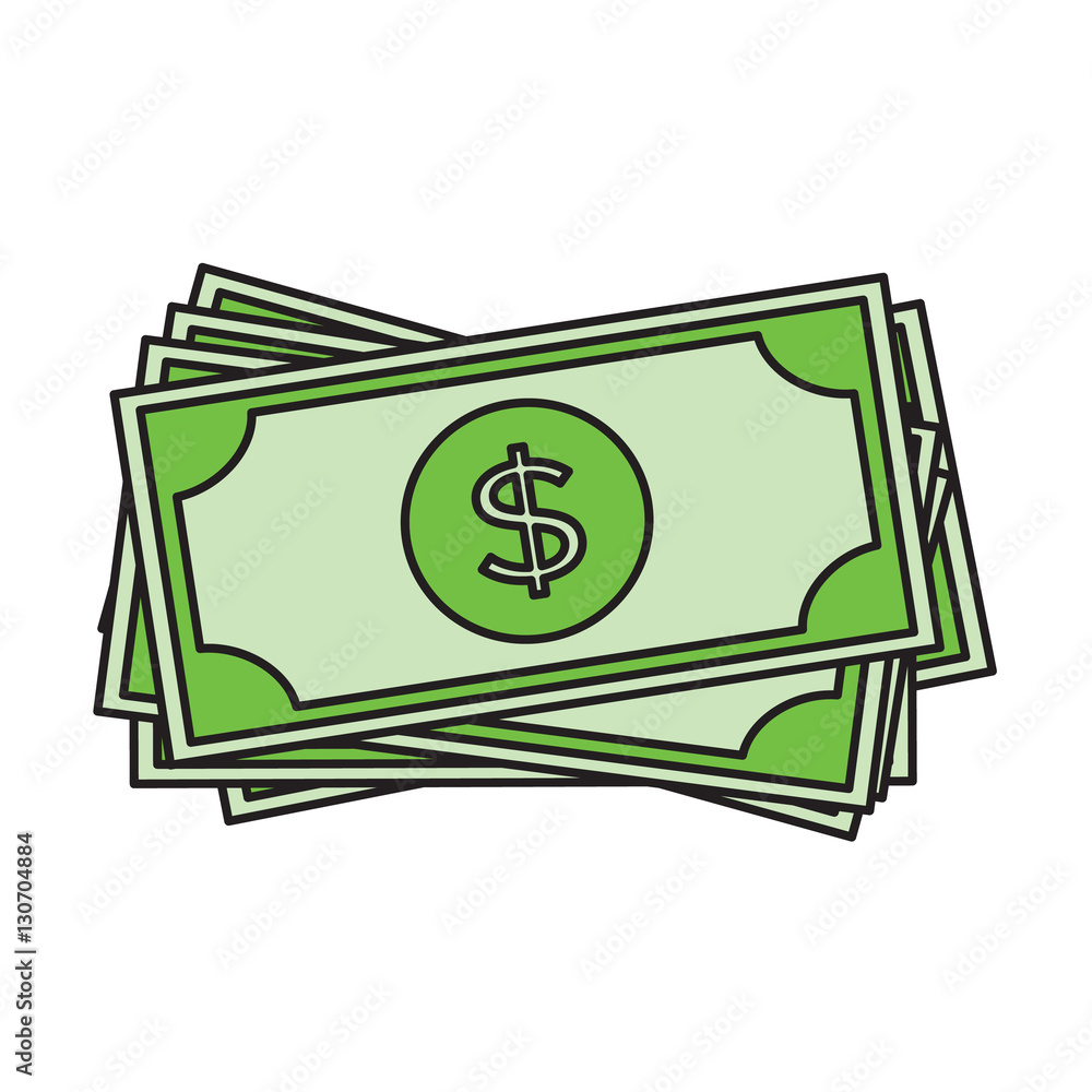 Dollar bills icon. USD currency symbol Dollar bills icon. USD currency symbol