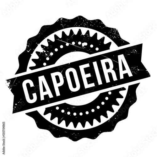 Famous dance style, Capoeira stamp. Grunge design with dust scratches. Effects can be easily removed for a clean, crisp look. Color is easily changed.