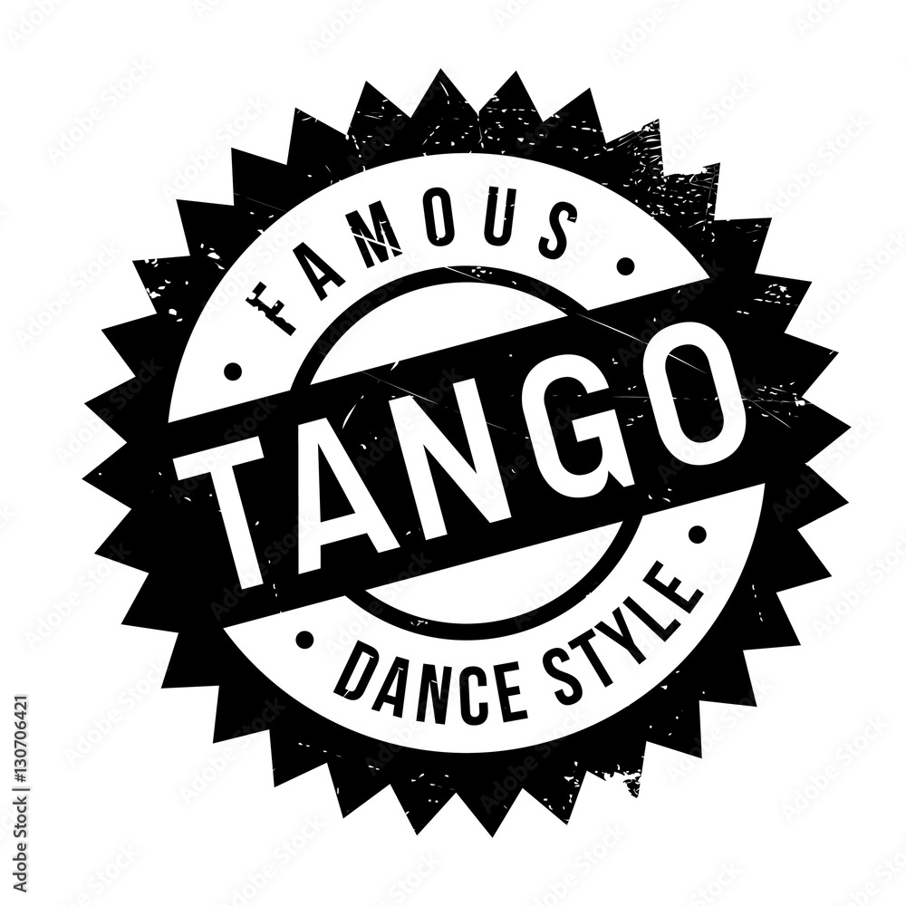Famous dance style, tango stamp. Grunge design with dust scratches. Effects can be easily removed for a clean, crisp look. Color is easily changed. Famous dance style, tango stamp. Grunge design with dust scratches. Effects can be easily removed for a clean, crisp look. Color is easily changed.