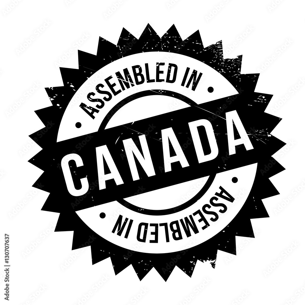 Assembled in Canada rubber stamp. Grunge design with dust scratches. Effects can be easily removed for a clean, crisp look. Color is easily changed. Assembled in Canada rubber stamp. Grunge design with dust scratches. Effects can be easily removed for a clean, crisp look. Color is easily changed.