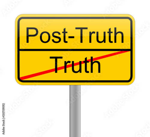 Post-Truth sign