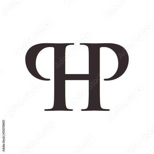 p and h logo vector

