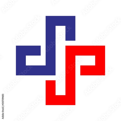 medical cross logo. health care symbol.