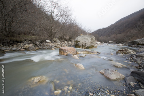 The river and mountains