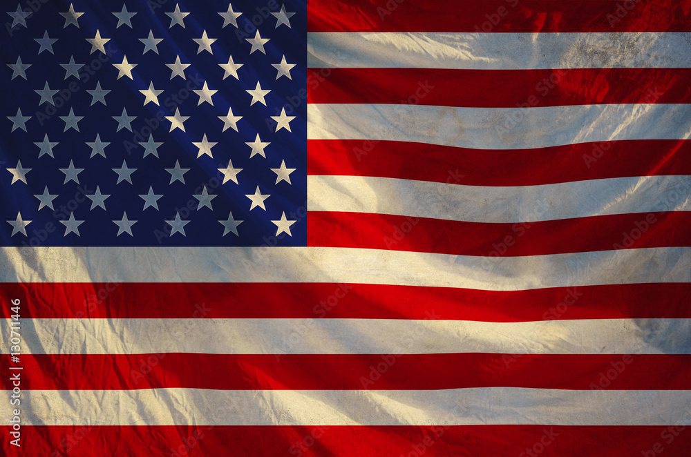 Fototapeta premium Grunge USA Flag