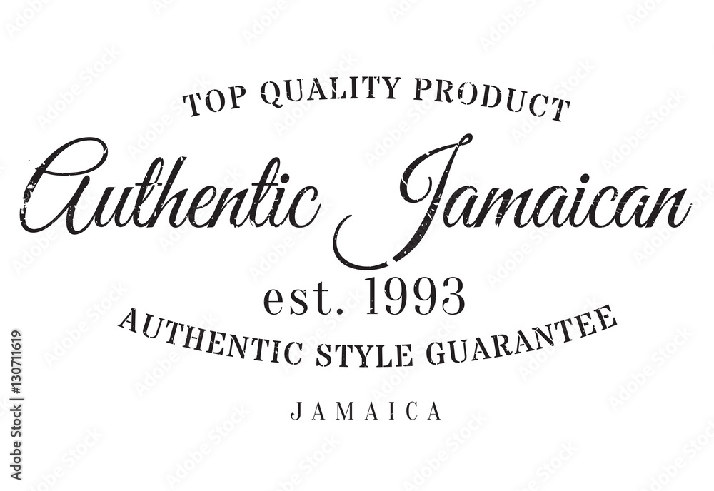 Authentic jamaican product stamp. Grunge design with dust scratches. Effects can be easily removed for a clean, crisp look. Color is easily changed. Authentic jamaican product stamp. Grunge design with dust scratches. Effects can be easily removed for a clean, crisp look. Color is easily changed.