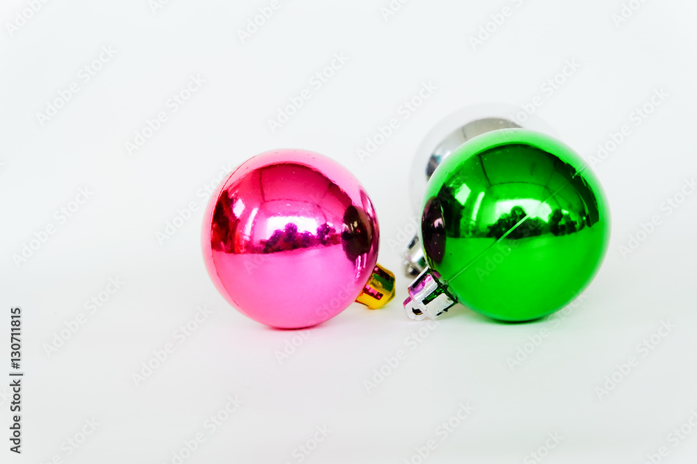 christmas balls on white background. christmas balls on white background.