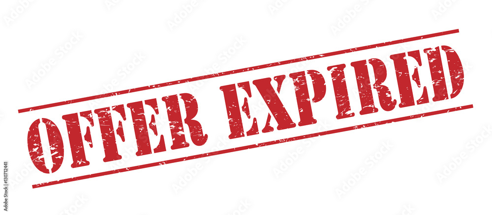 offer expired red stamp on white background offer expired red stamp on white background