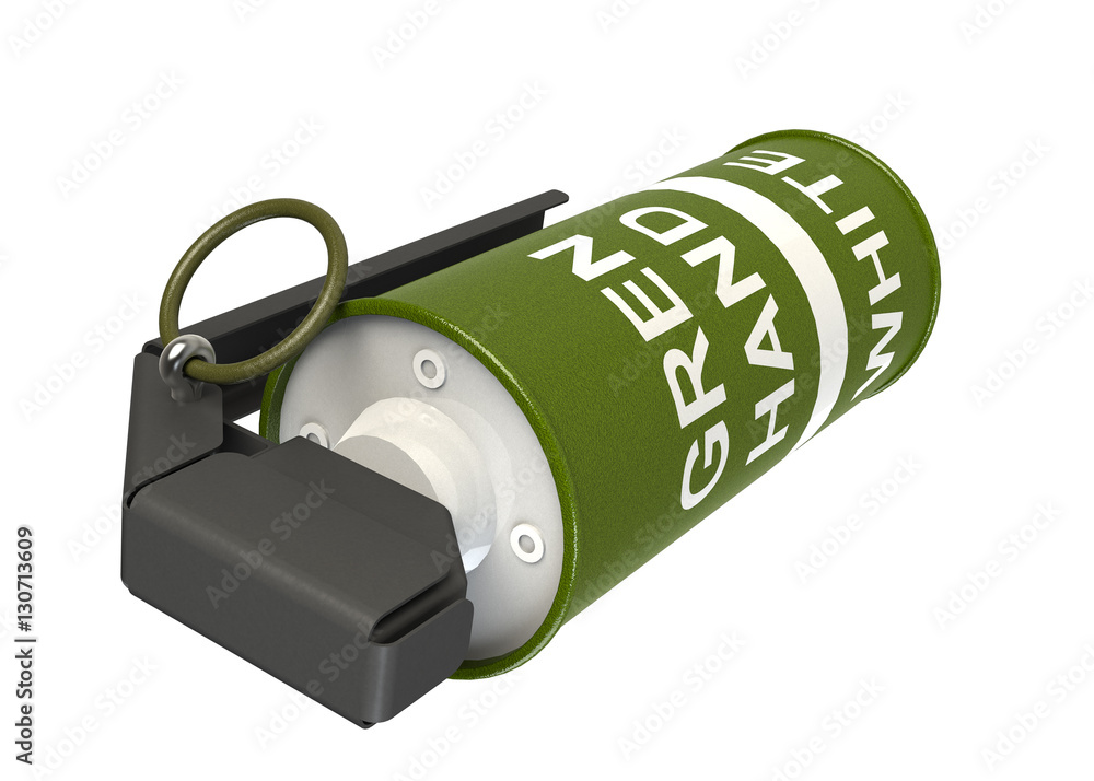 3D model of a military smoke hand-grenade 3D model of a military smoke hand-grenade