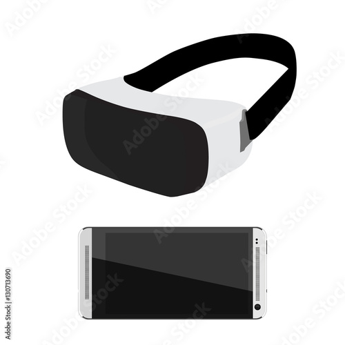 VR glasses vector