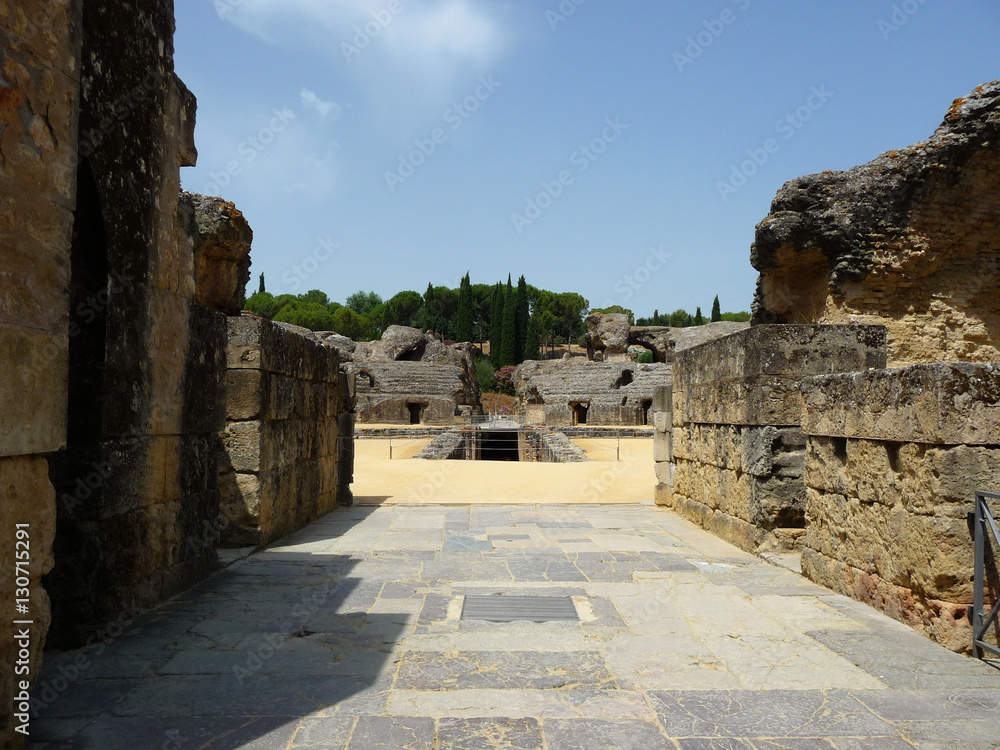 Roman amphitheatre of Italica, Sevilla, Spain
