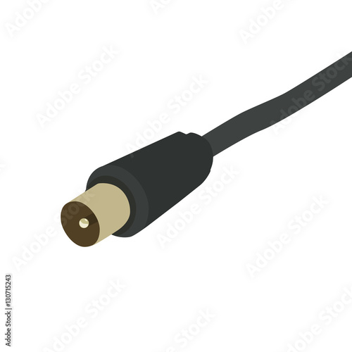 TV cable vector
