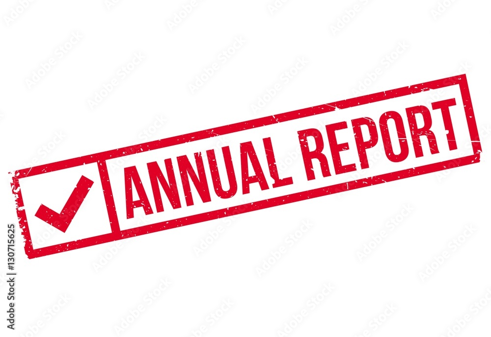 Annual Report rubber stamp Annual Report rubber stamp