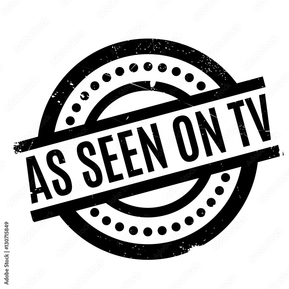 As Seen On Tv rubber stamp As Seen On Tv rubber stamp