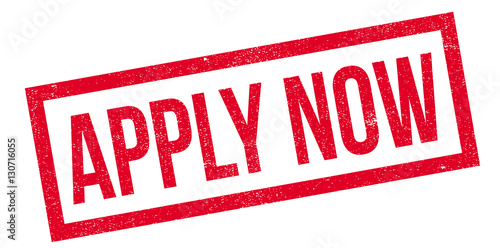 Apply Now rubber stamp. Grunge design with dust scratches. Effects can be easily removed for a clean, crisp look. Color is easily changed.