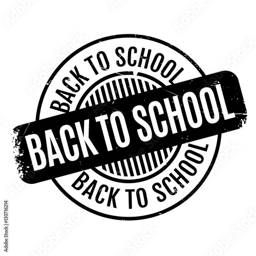 Back To School rubber stamp