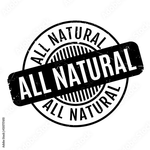 All Natural rubber stamp