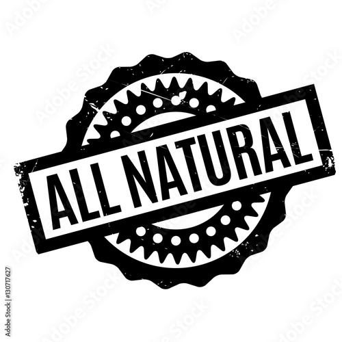 All Natural rubber stamp