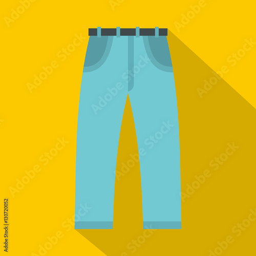 Jeans icon. Flat illustration of jeans vector icon for web