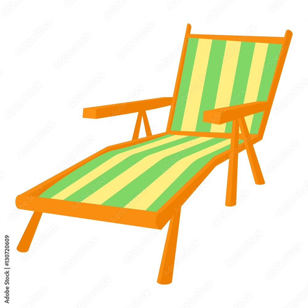 Recliner icon. Cartoon illustration of recliner vector icon for web