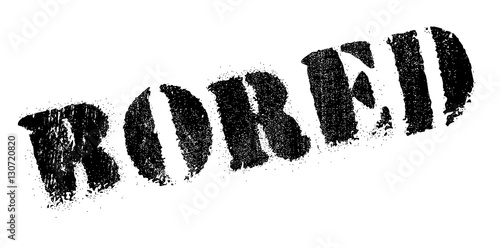 Bored rubber stamp
