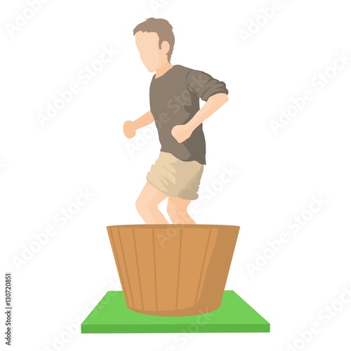 Wine production icon. Cartoon illustration of wine production vector icon for web