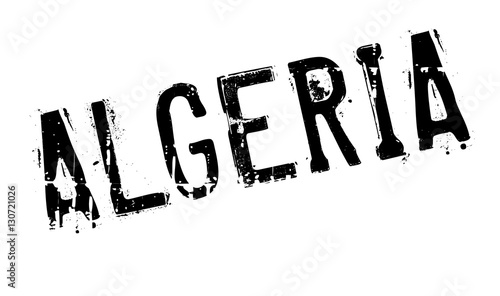 Algeria stamp rubber grunge
