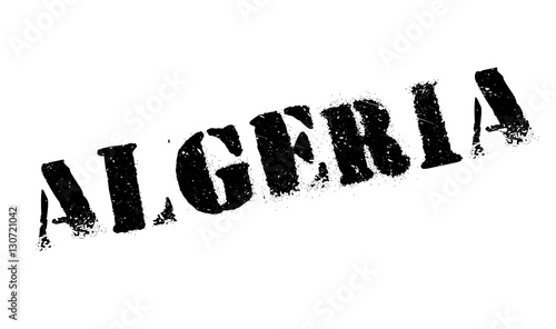 Algeria stamp rubber grunge
