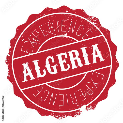 Algeria stamp rubber grunge