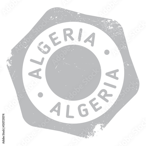 Algeria stamp rubber grunge
