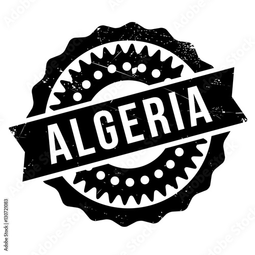 Algeria stamp rubber grunge