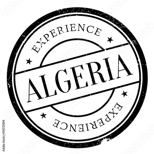 Algeria stamp rubber grunge