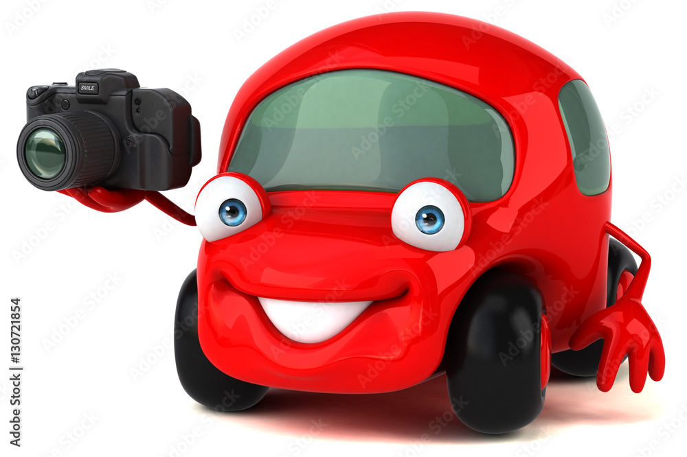 Fun car - 3D Illustration