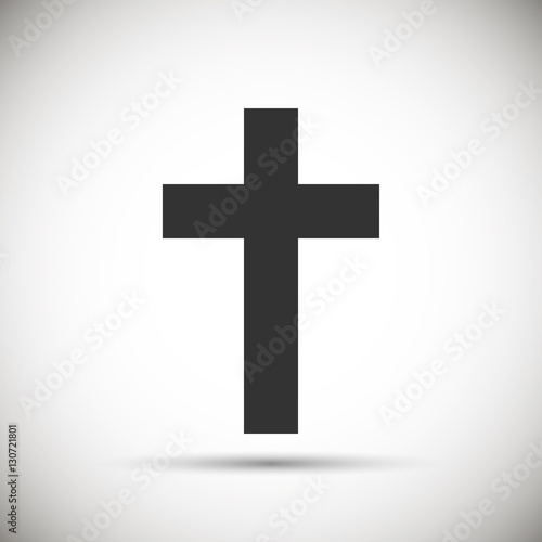 isolated cristian cross icon.