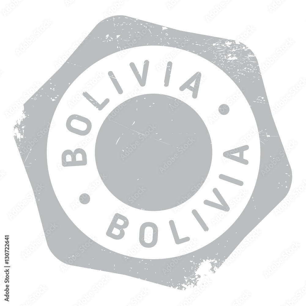Fototapeta premium Bolivia stamp rubber grunge