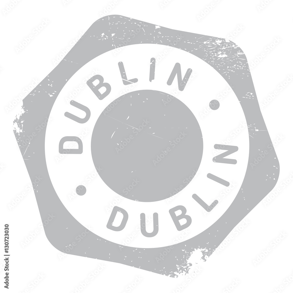 Fototapeta premium Dublin stamp rubber grunge