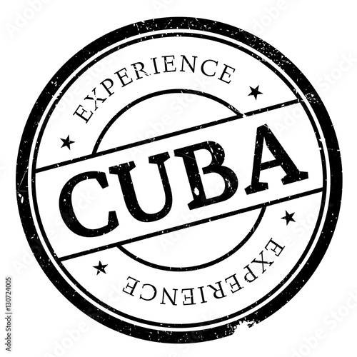 Cuba stamp rubber grunge