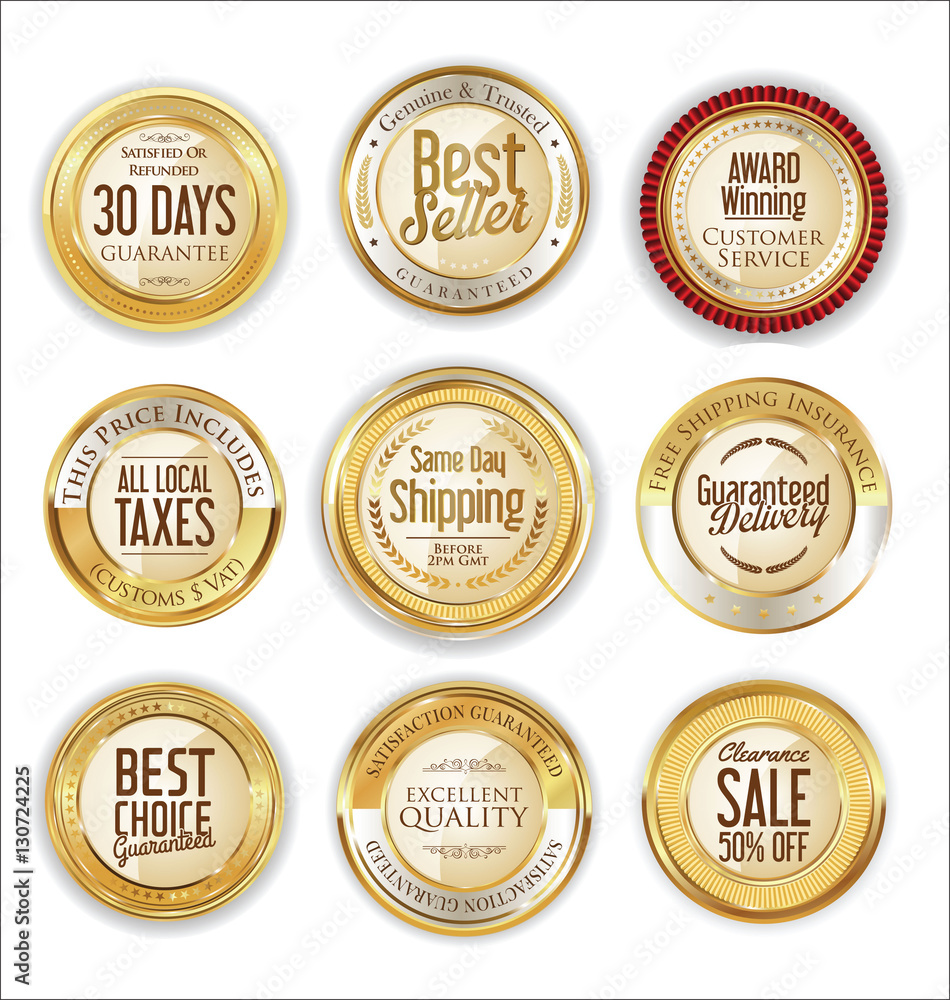 Luxury retro badge and labels collection Luxury retro badge and labels collection